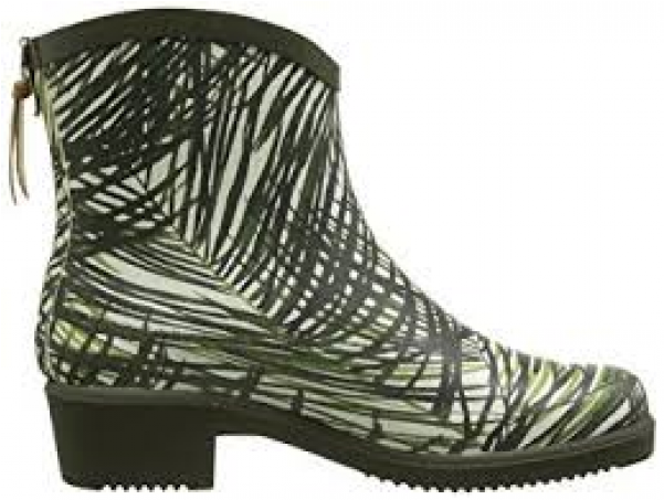 Miss Juliette Bottillon Palm Print - Rain Boot (600x600), Png Download