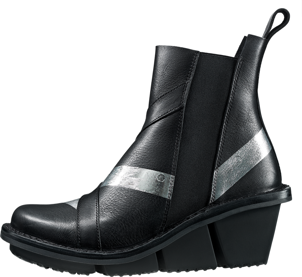 Mark F Blk Waw Silv Print Gr Blk Neu - Dr Martens Boanil Brush (1024x939), Png Download