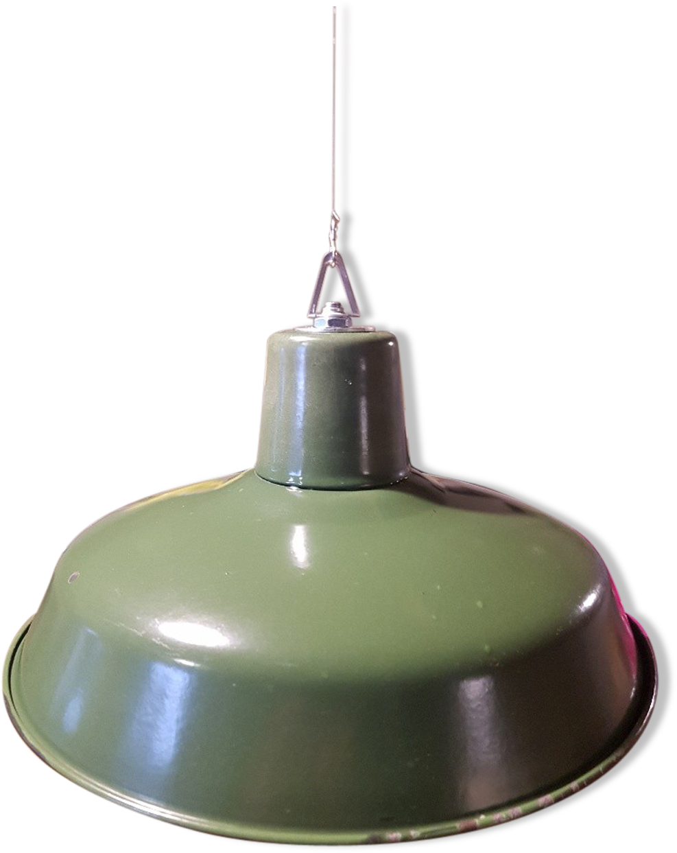 Old Lamp Shade Industrial Metal Bar Factory - Lucide Dorino Pendant 1xe27 D32cm Ant White 19923 (1457x1457), Png Download