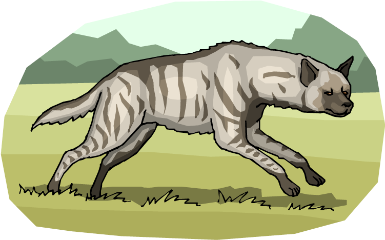 Hyena Clipart Laughing Hyena - Hyena Whisperer Oval Sticker (750x544), Png Download