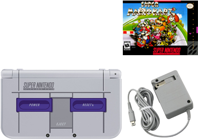 New Nintendo 3ds Xl Gaming Console With Your Choice - Nintendo 3ds Xl Snes Edition (400x400), Png Download