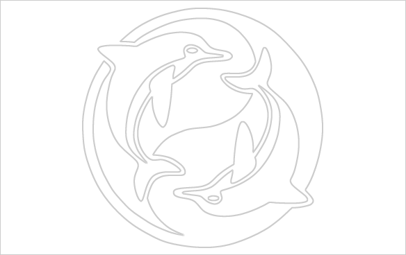 Dolphin Pendant Necklace Yin And Yang Chinese Philosopy (584x368), Png Download