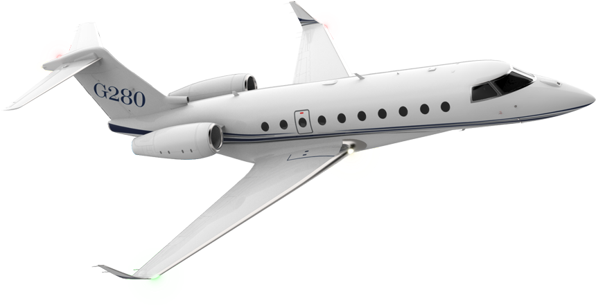 Gulfstream Aerospace - Long Airplane Wings (865x458), Png Download