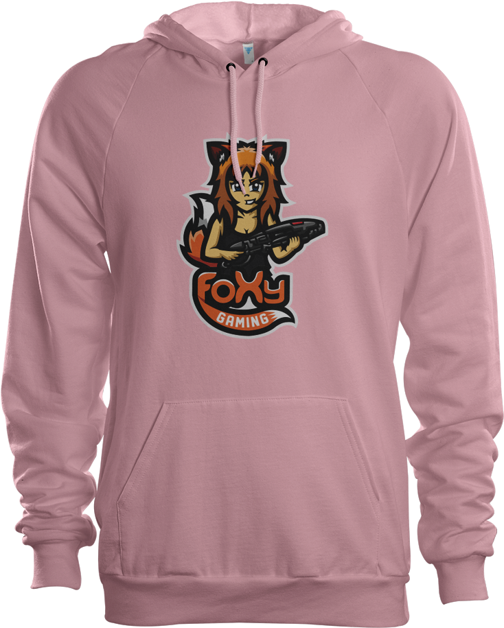 Foxy Gaming Pink Non Sub Hoodie - Esports Hoodie With Sponsor (1000x1000), Png Download