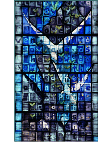 Glasgow Cathedral Millennium Window Stained Glass - Millennium Window Glasgow (375x520), Png Download