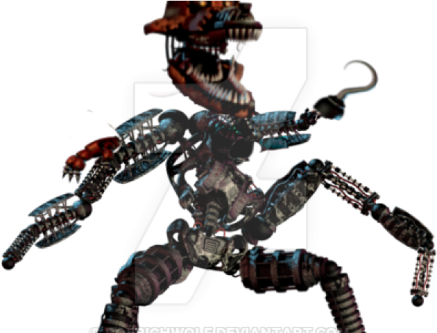 Nightmare Foxy Png Transparent Images - Funko 5" Articulated Five Nights At Freddy's - Funtime (640x480), Png Download