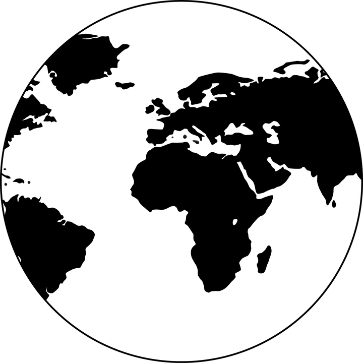 Globe Vector - High Resolution World Map Vector (720x720), Png Download