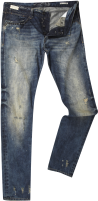 We Are Replay Evidio Old Blue Washed Jeans - Pocket (484x471), Png Download