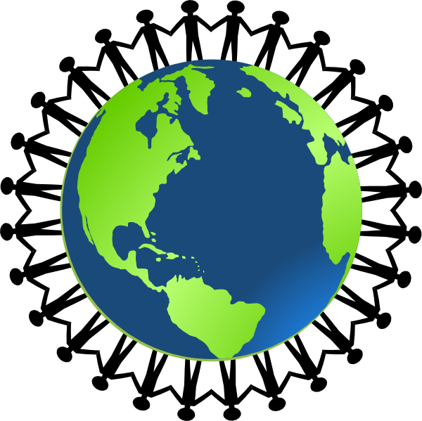 Cartoon Globe Images - Ring Around The World (600x599), Png Download