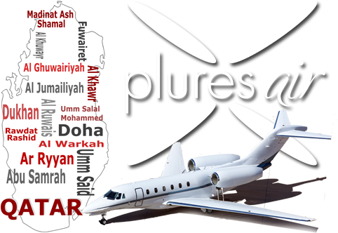 Private Jet Hire Qatar - Qatar Flag (495x350), Png Download