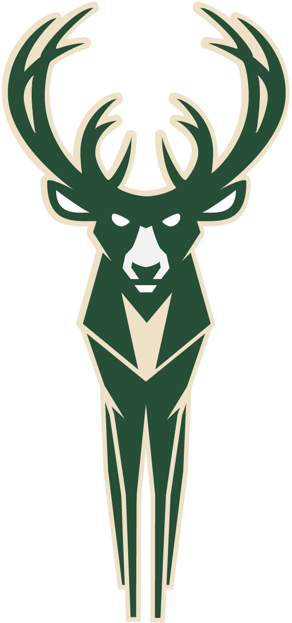 Finishing The Bucks Logo With The Full Buck For Fun, - Milwaukee Bucks Logo (572x1219), Png Download