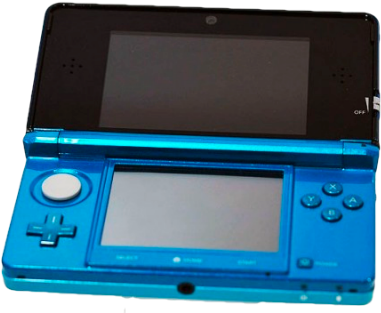 Nintendo 3ds Png Banner Stock - Nintendo 3ds Aqua Blue (450x360), Png Download