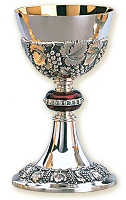Calice Con Coppa Argento - Silver Chalice Png (500x400), Png Download
