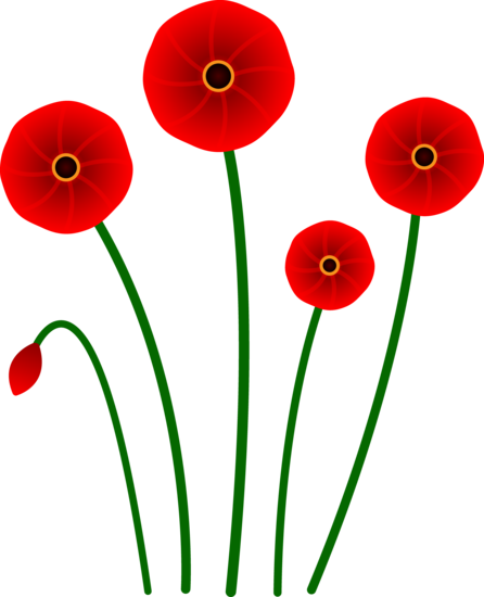 Poppy Flower Clip Art (446x550), Png Download