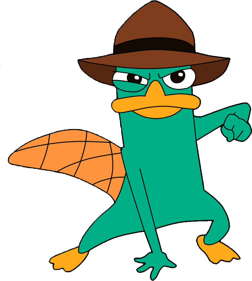 Imagenes En Png Jpg Black And White - Perry The Platypus (819x976), Png Download