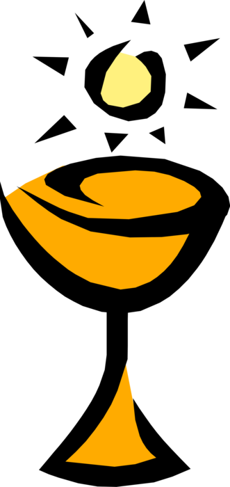 Vector Illustration Of Christian Sacrament Of Communion - Illustration (331x700), Png Download