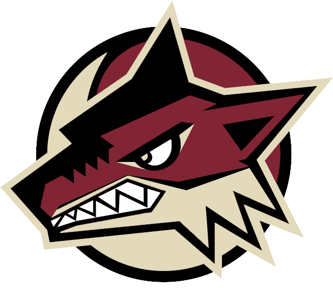 The Phoenix Coyotes Are A Professional Ice Hockey Team - Phoenix Coyotes (654x598), Png Download