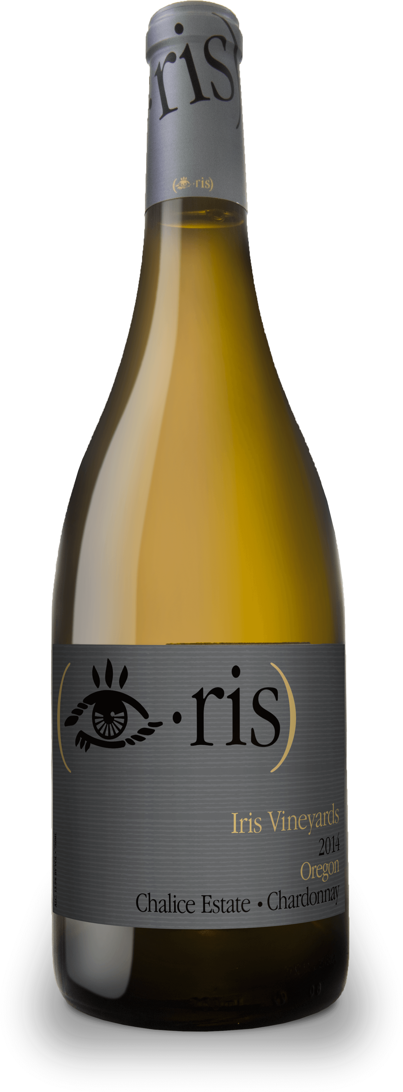 2014 Chalice Estate Chardonnay - Glass Bottle (1564x4297), Png Download