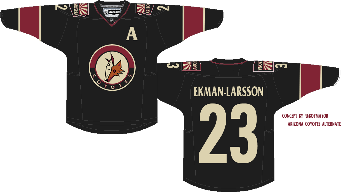Arizona Coyotes Alternate Jersey Concept - Arizona Coyotes Jersey 2019 (1096x639), Png Download