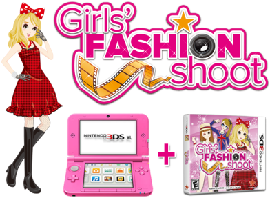 Rising Star Games And Aksys Games Have Teamed Up To - Girls Fashion Shoot Game 3ds (560x286), Png Download