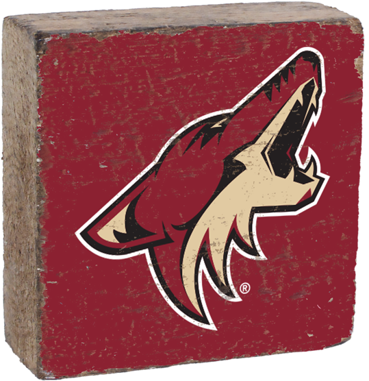 Arizona Coyotes Rustic Block - Arizona Coyotes Memes (600x600), Png Download