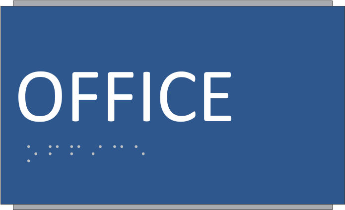 Ada Braille Room Sign With Accent - Room Signs (1050x1050), Png Download