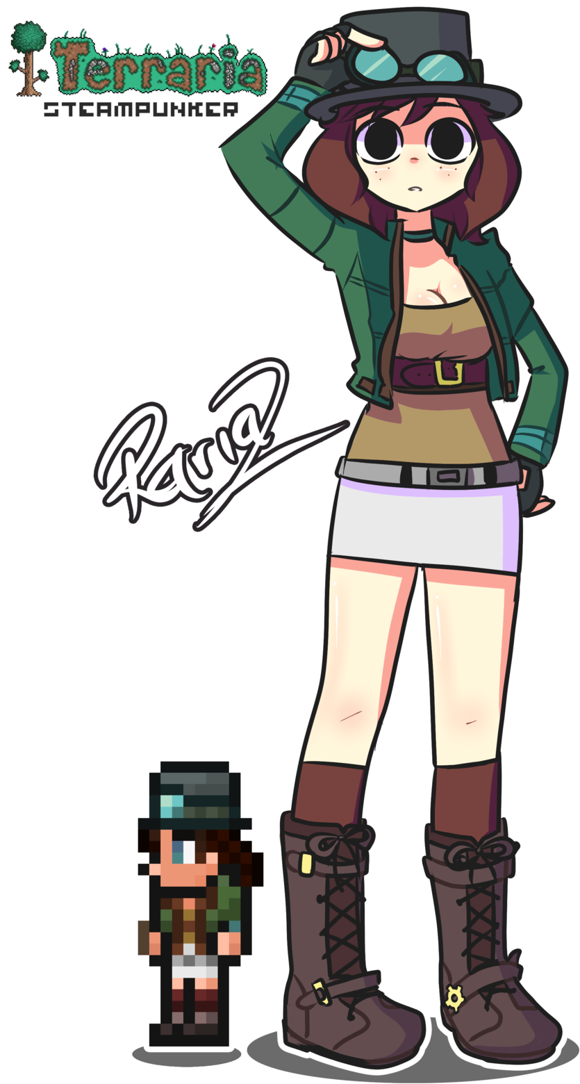 Terraria Steampunker By Rariaz - Terraria Steampunker (900x1600), Png Download