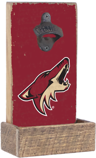 Arizona Coyotes Bottle Opener - Phoenix Coyotes (600x600), Png Download