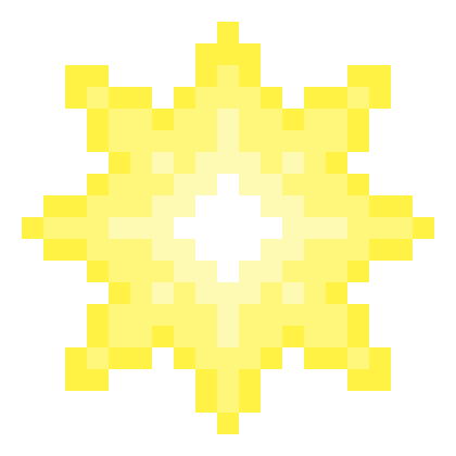 Sun Pixel Art From The Basic Pack Of Picroad - Pixel Sun (420x420), Png Download
