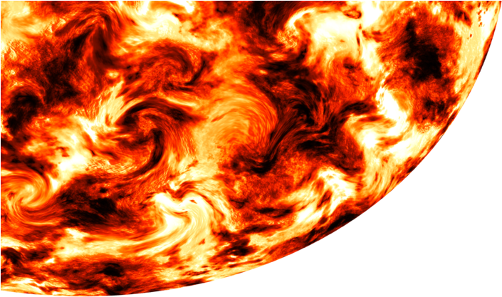 Quarter Sun Hot And Swirling With Flames By Elvenstock - Quarter Sun Png (1024x576), Png Download