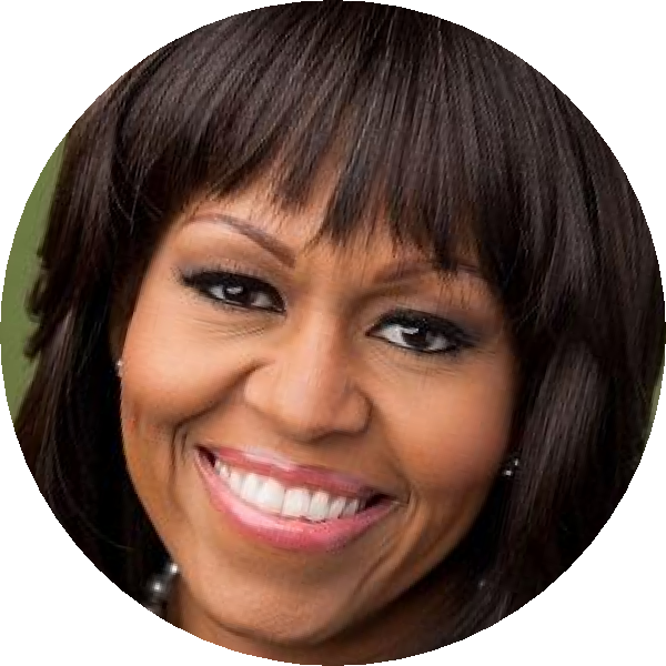 Michelleobama - Michelle Obama: 44th First Lady And Health (600x600), Png Download