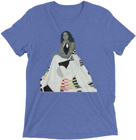 Image Of Michelle Obama - Men's Jolly Roger - Destroyed - Triblend (multiple (500x500), Png Download