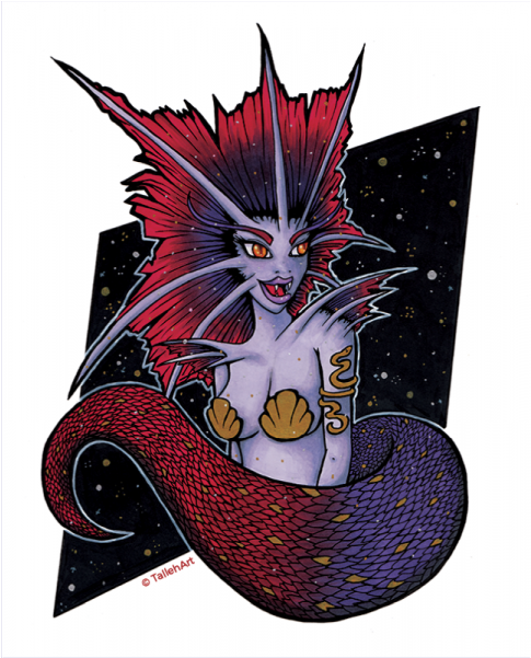 Goddess Naga Print - Illustration (600x600), Png Download