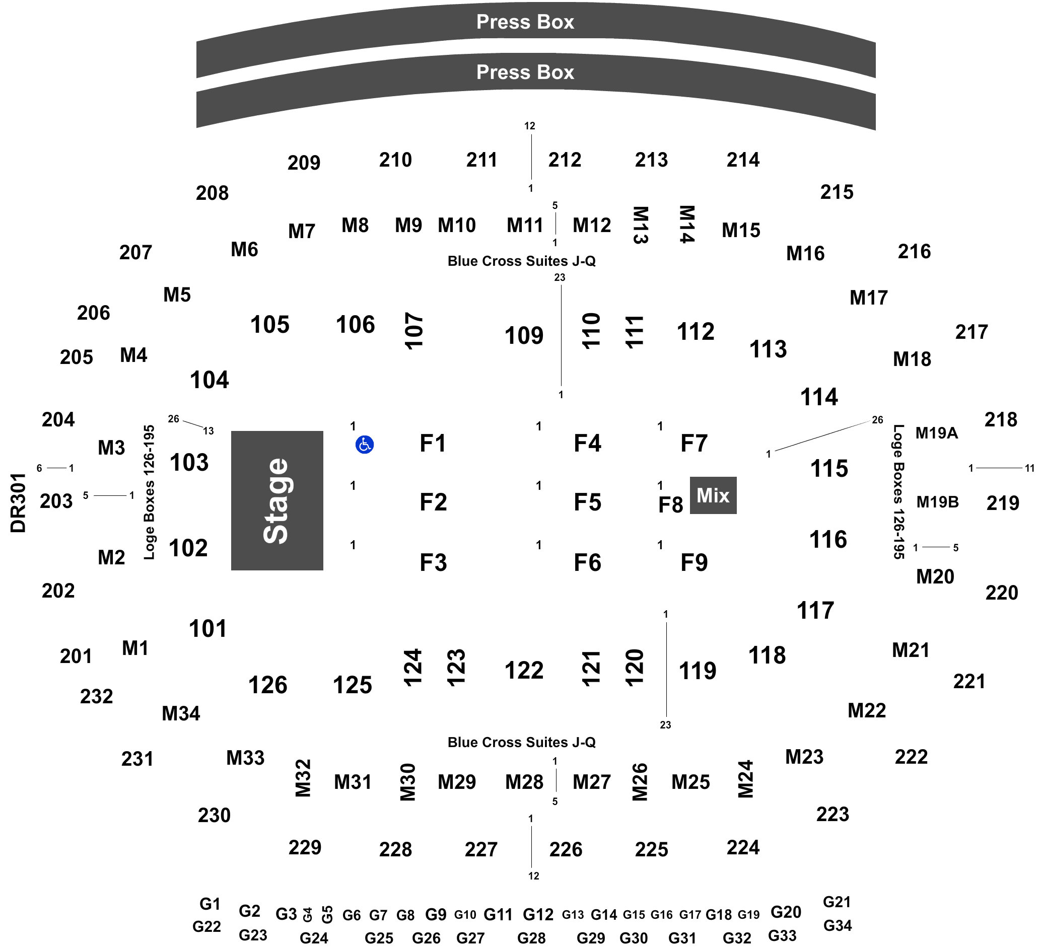 A Conversation With Michelle Obama Tickets At Little - Little Caesars Arena Seating Chart (2100x2100), Png Download