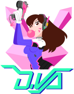 D - Va - Cartoon (400x400), Png Download