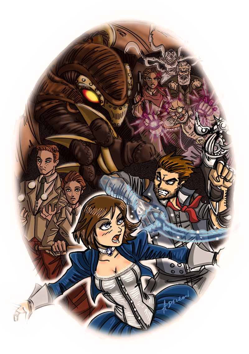 Bioshock Infinite - Bioshock Infinite Fan Artist (800x1135), Png Download