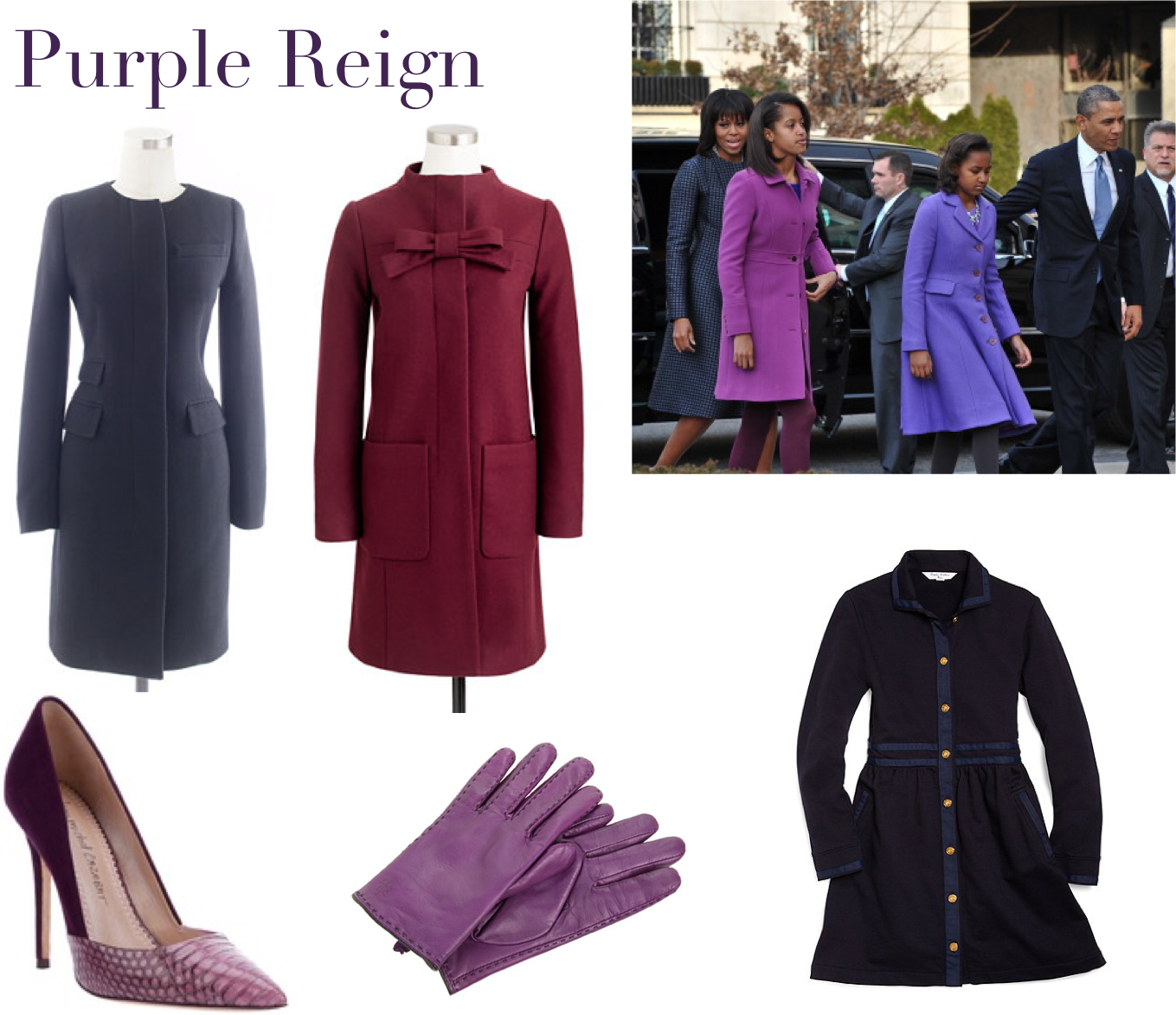 Purple - Family Of Barack Obama (1359x1173), Png Download