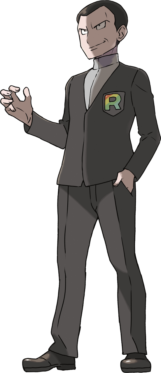 Pokemon Ultra Sun & Ultra Moon - Giovanni Rainbow Rocket Png (350x350), Png Download