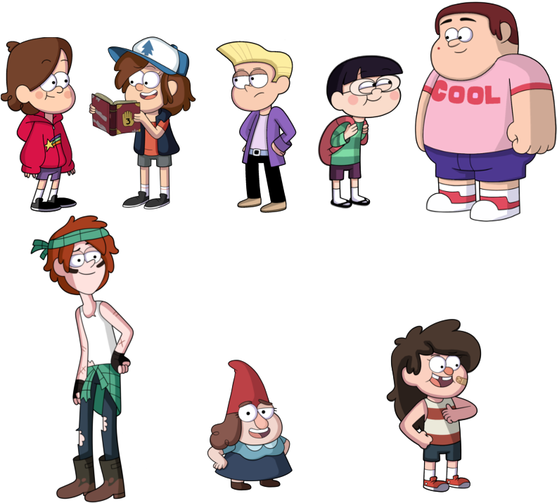 Picture Library Library Genderswap Cast By Nrgtfc On - 怪奇 ゾーン グラビティ フォールズ (1011x791), Png Download