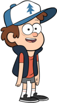 Gravity Falls Character Dipper Pines - Dipper From Gravity Falls (400x400), Png Download