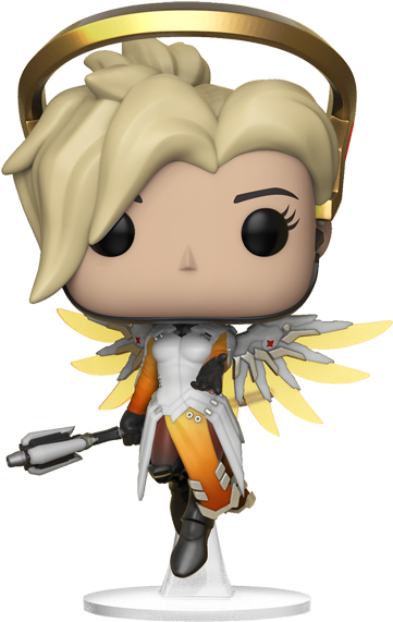 Mercy Pop Vinyl Figure - Overwatch Mercy Pop Vinyl (600x600), Png Download