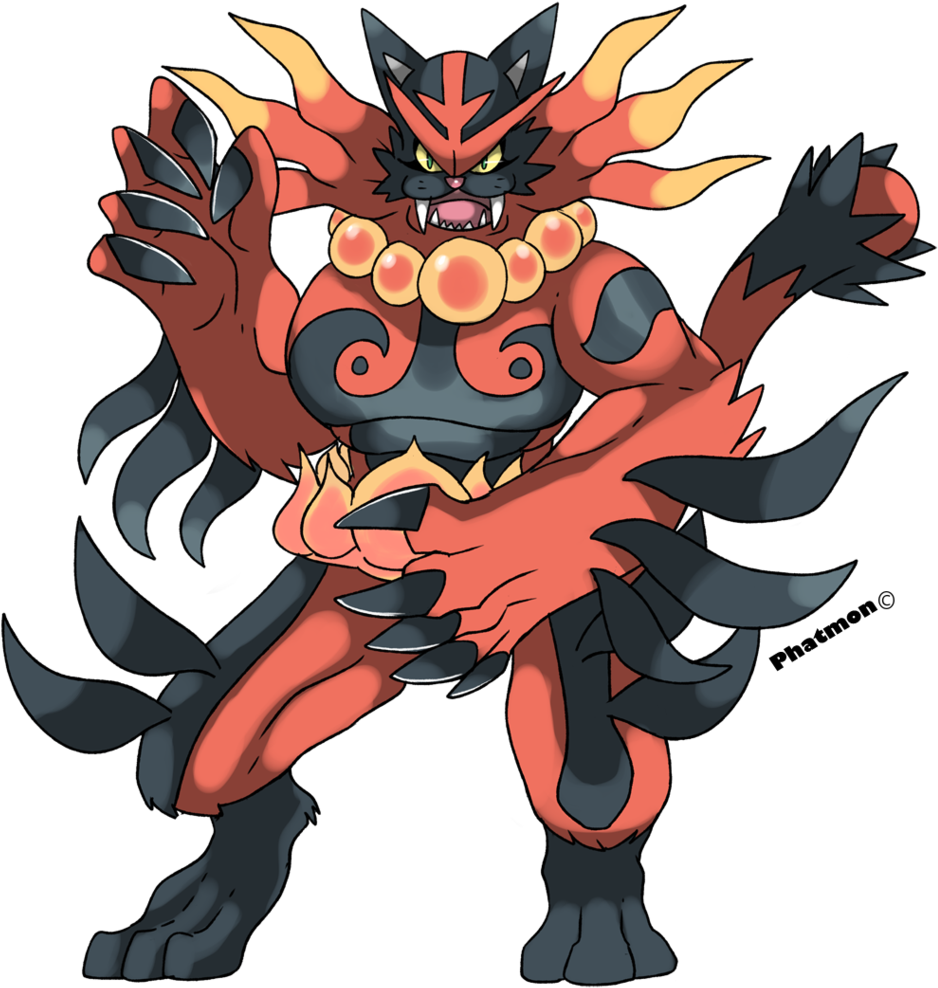 Mega Incineroar By Phatmon-daxtkul - Pokemon Incineroar Mega Evolution (1024x1024), Png Download