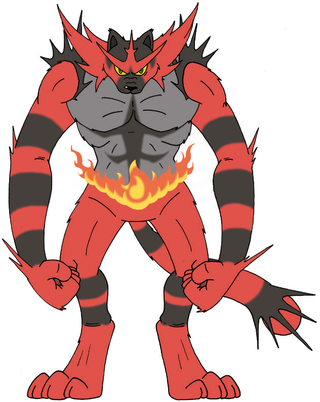 727 Incineroar / Proud-piece By Kuruttra - Fuegro (632x795), Png Download