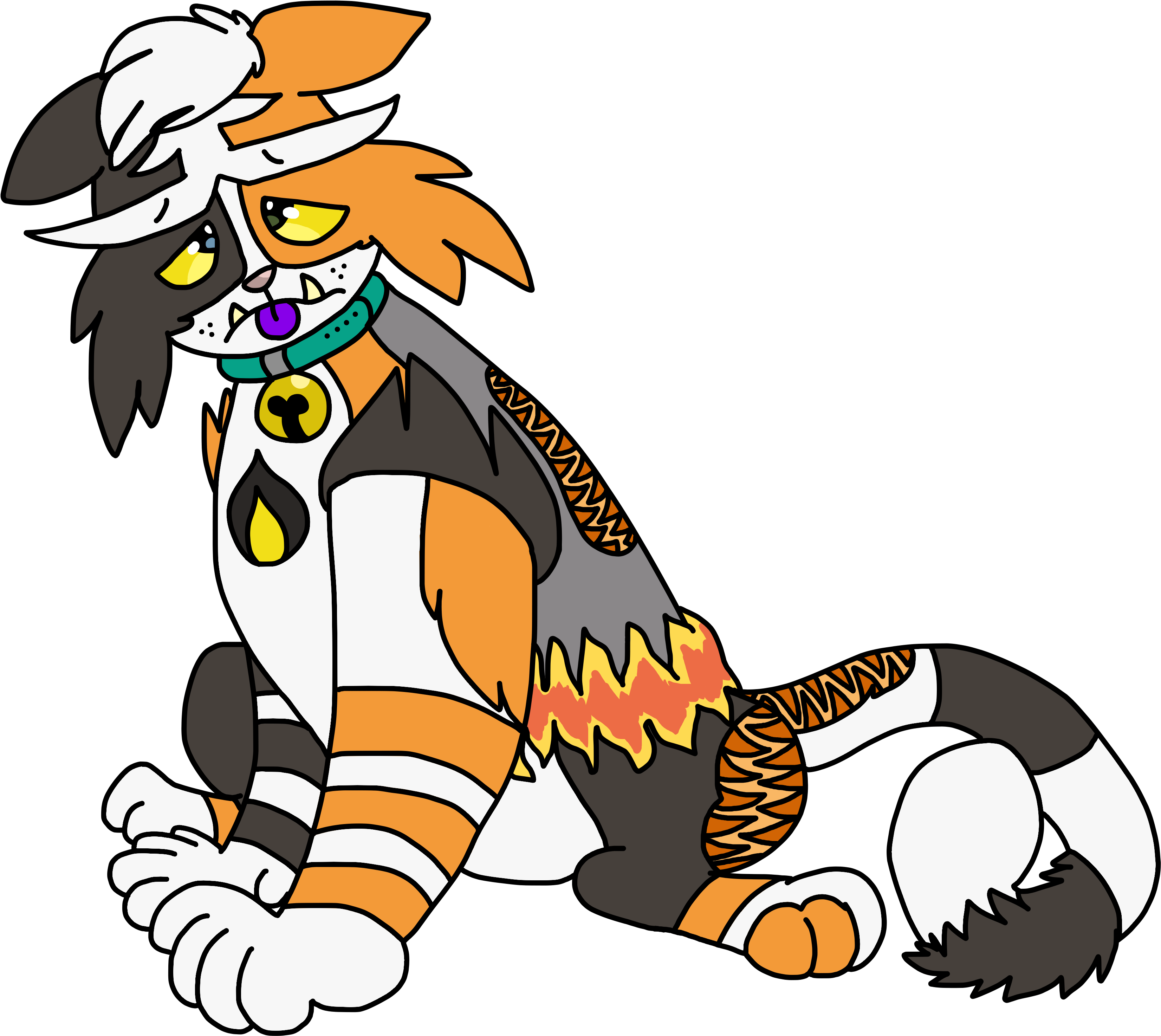 Sonja's Alolan Forms - Incineroar (3500x3050), Png Download