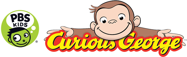 Pbs Kids Curious George - Curious George Logo Png (616x295), Png Download