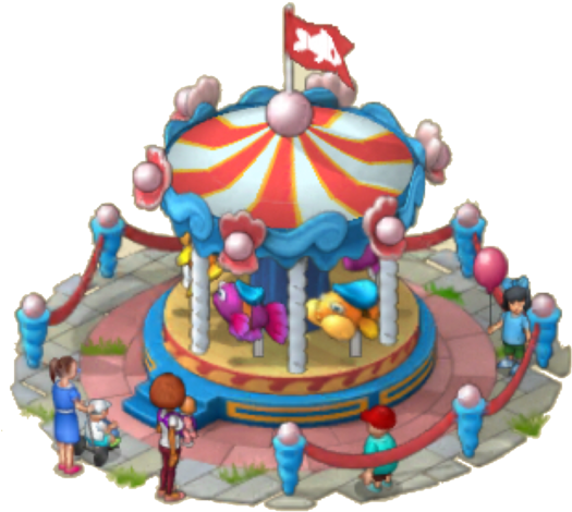 Underwater World Carousel - Portable Network Graphics (530x479), Png Download