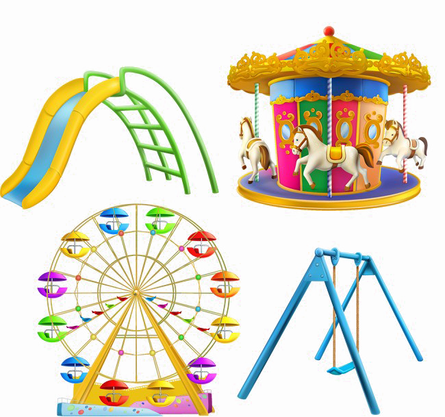 Clipart Images Amusement Park - Amusement Park Ferris Wheel Toy (650x609), Png Download
