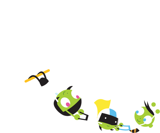 Pbs Kids Hanging Trapeze - Pbs Kids (555x461), Png Download
