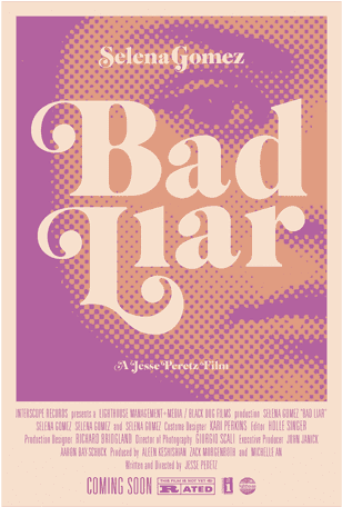 Selena Gomez Bad Liar Film (500x500), Png Download