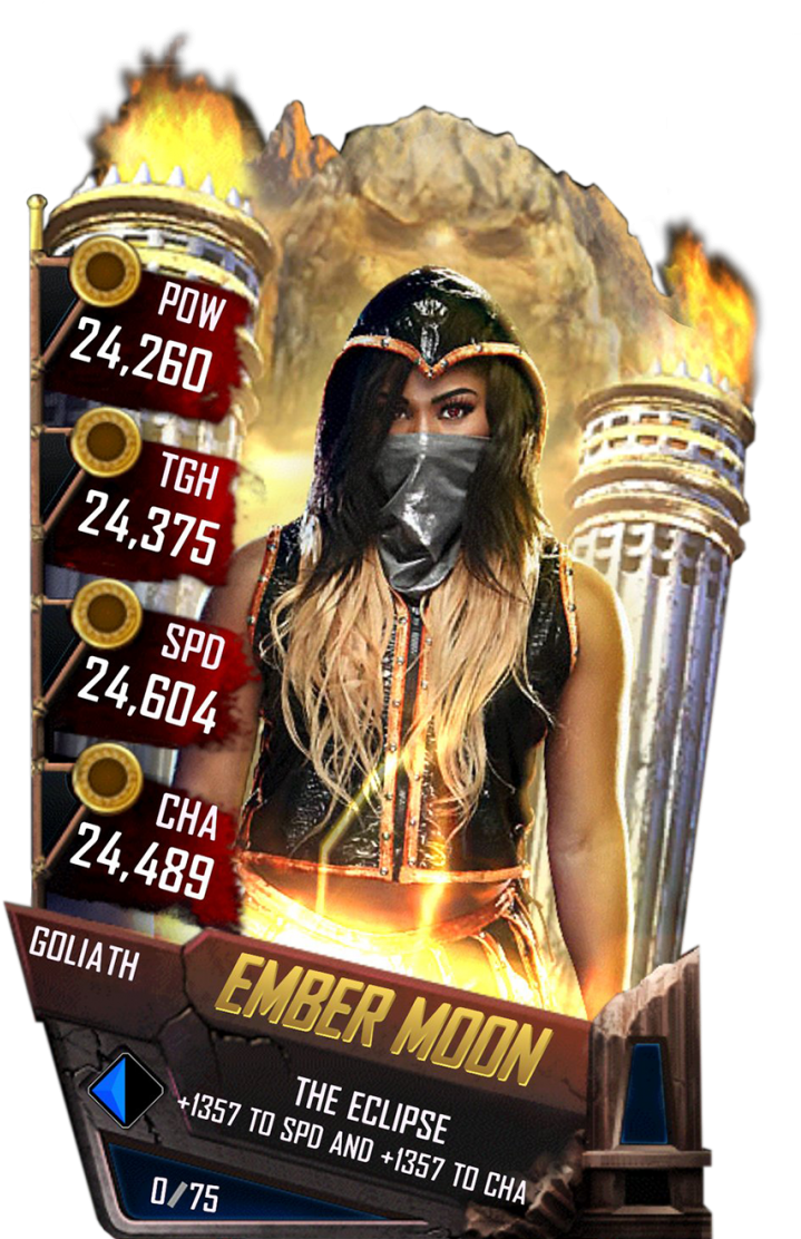 Embermoon S4 20 Goliath - Wwe Supercard Goliath Cards (733x1158), Png Download